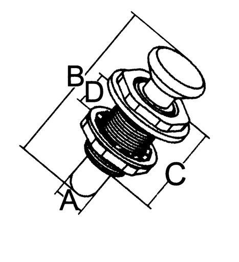 Allpa RVS Drukknopsluiting voor omhoog scharnierende deksels