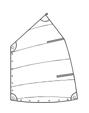 Standaard Optimist Zeil