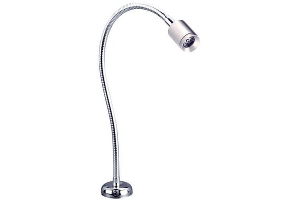 Allpa Flexibele LED-kaartleeslamp  verchroomd messing  8-30V/1 2W  LED 1x 1W