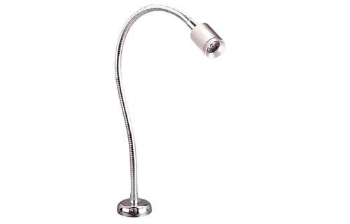 Allpa Flexibele LED-kaartleeslamp  verchroomd messing  8-30V/1 2W  LED 1x 1W