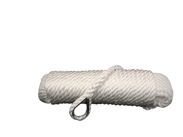 Ankerlijn met oog | Wit