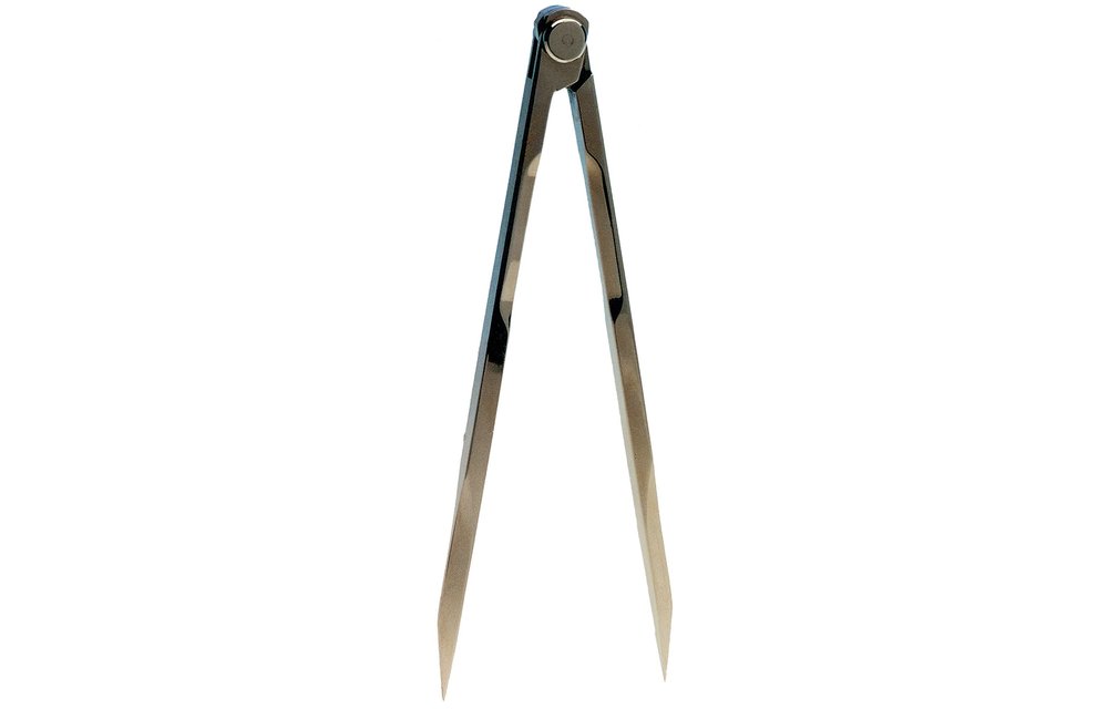 Allpa Aluminium kaartpasser L=180mm met etui