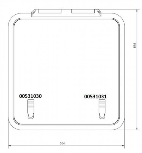 Handle Compleet voor Serie 62 Offshore luik Links-Venstre