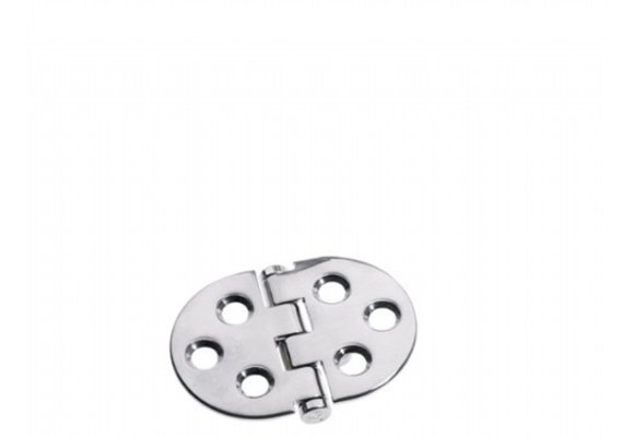 Roca vlakscharnier rond RVS 85 x 60 mm schroef 448009