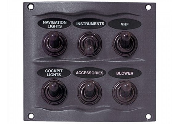 Bep Schakelpaneel - 6 Schakelaars - Spatwaterdicht