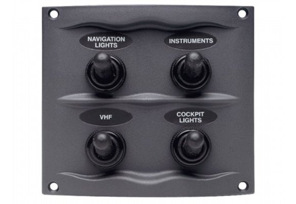 Bep Schakelpaneel - 4 Schakelaars - Spatwaterdicht