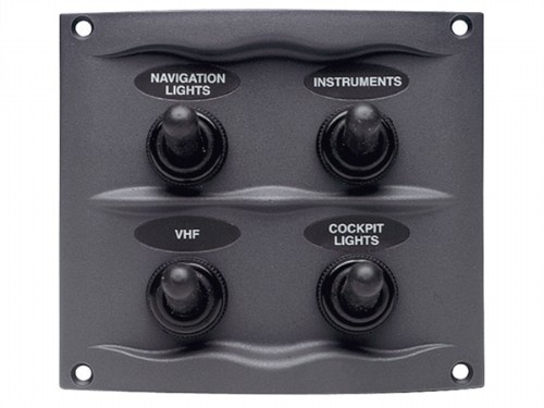 Bep Schakelpaneel - 4 Schakelaars - Spatwaterdicht