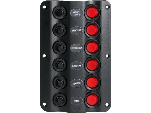Schakelpaneel wave 6 schakelaars 12V