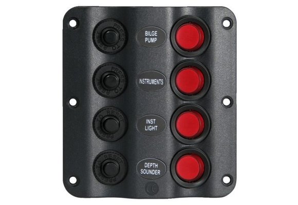 Schakelpaneel wave 4 schakelaars 12V