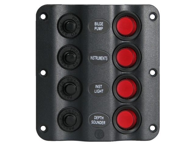 Schakelpaneel wave 4 schakelaars 12V