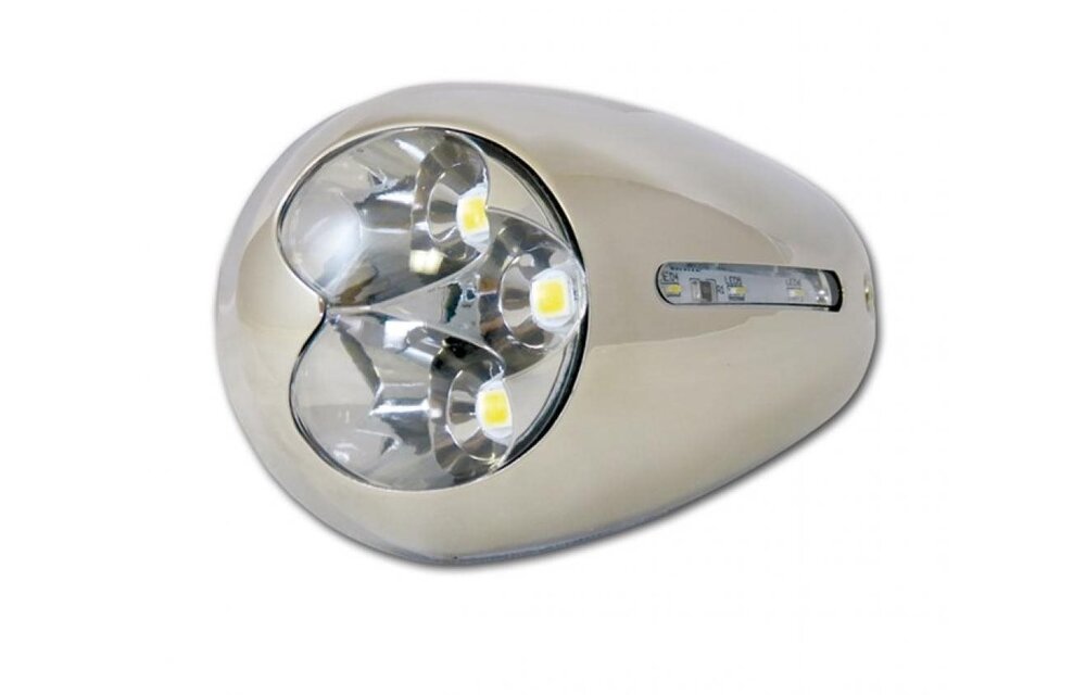 Allpa opbouw RVS 316 high power LED Hull light 12V/3.5W 105x62x34mm (2st.)