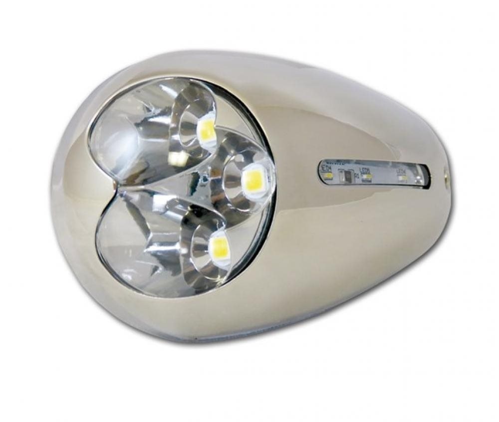 Allpa opbouw RVS 316 high power LED Hull light 12V/3.5W 105x62x34mm (2st.)