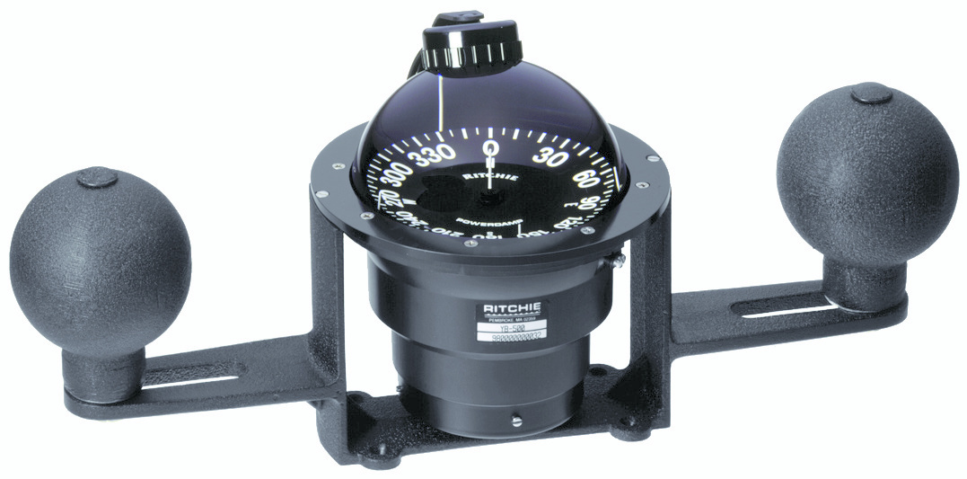 Ritchie kompas model Globemaster YB-600  12/24/32V  opbouwkompas  roos Ø152 4mm / 2 of 5º  zwart