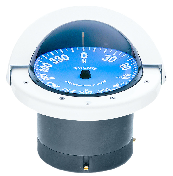 Ritchie Kompas model Supersport SS-2000W  12V  inbouwkompas  roos Ø114 3mm / 5º  wit