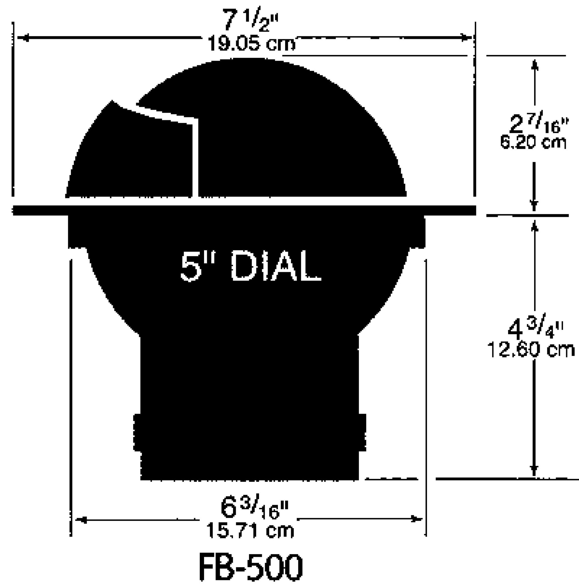 Ritchie Kompas model Globemaster FD-500-P  12/24/32V  inbouw  Ø127mm / 2 of 5º  RVS (motor)