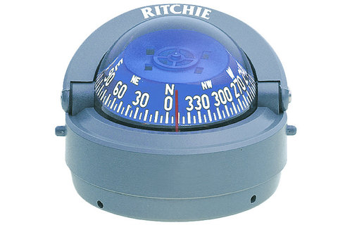 Ritchie Kompas model Explorer S-53G  12V  opbouwkompas  roos Ø69 9mm / 5º  grijs
