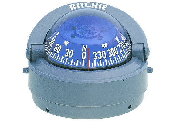 Ritchie Kompas model Explorer S-53G 12V opbouwkompas roos Ø69 9mm / 5º grijs