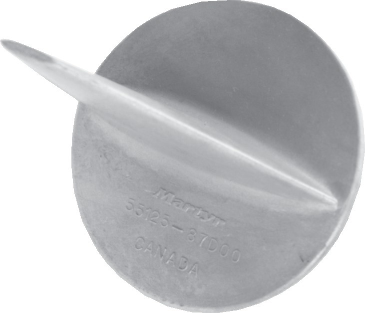 Allpa Zinkanode Suzuki outboard standard skeg (OEM 55125-87D00)