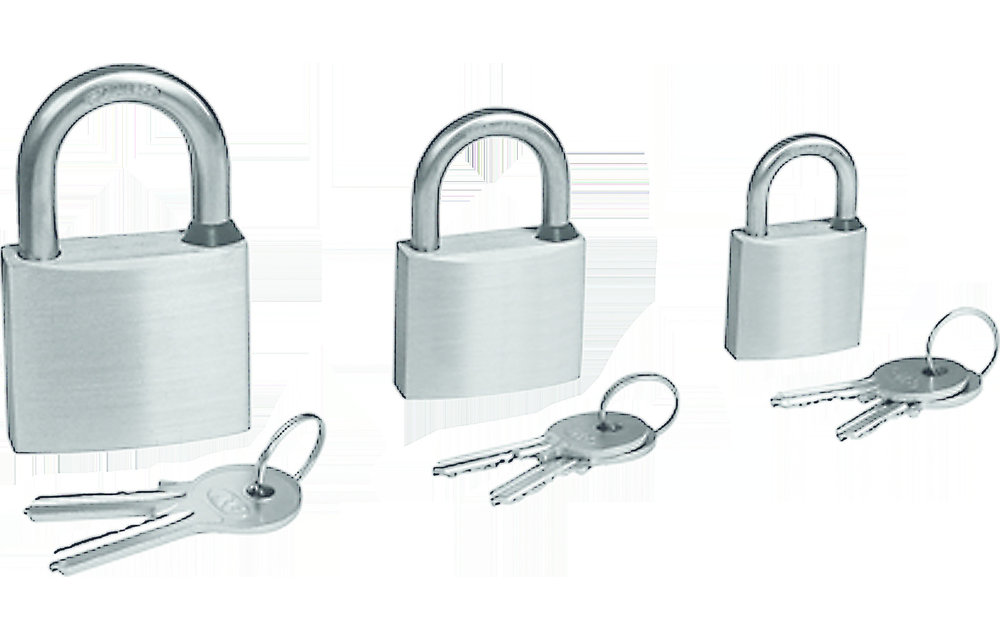 Allpa RVS Hangslot met RVS beugel  afmetingen 40x33mm