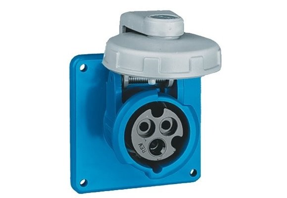 Allpa CEE-32A Wal-Inbouw-stopcontact  32A / 230V  vrouwelijk  met schroefdeksel