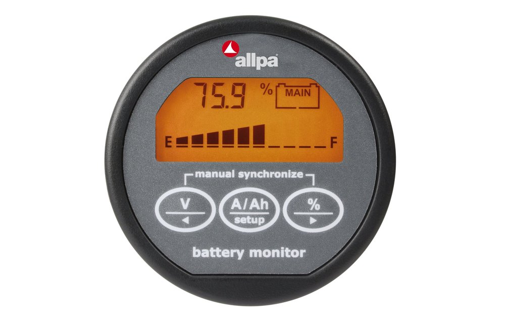 Allpa E-xpert Lite precisie accu monitor 0-35V laadstroom 0-100A ontlaadstroom 100-999A