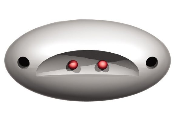 Allpa LED-Loopverlichting  kunststof huis  opbouw  12V/0 23W  LED 2x 5Ø  44x19x13mm