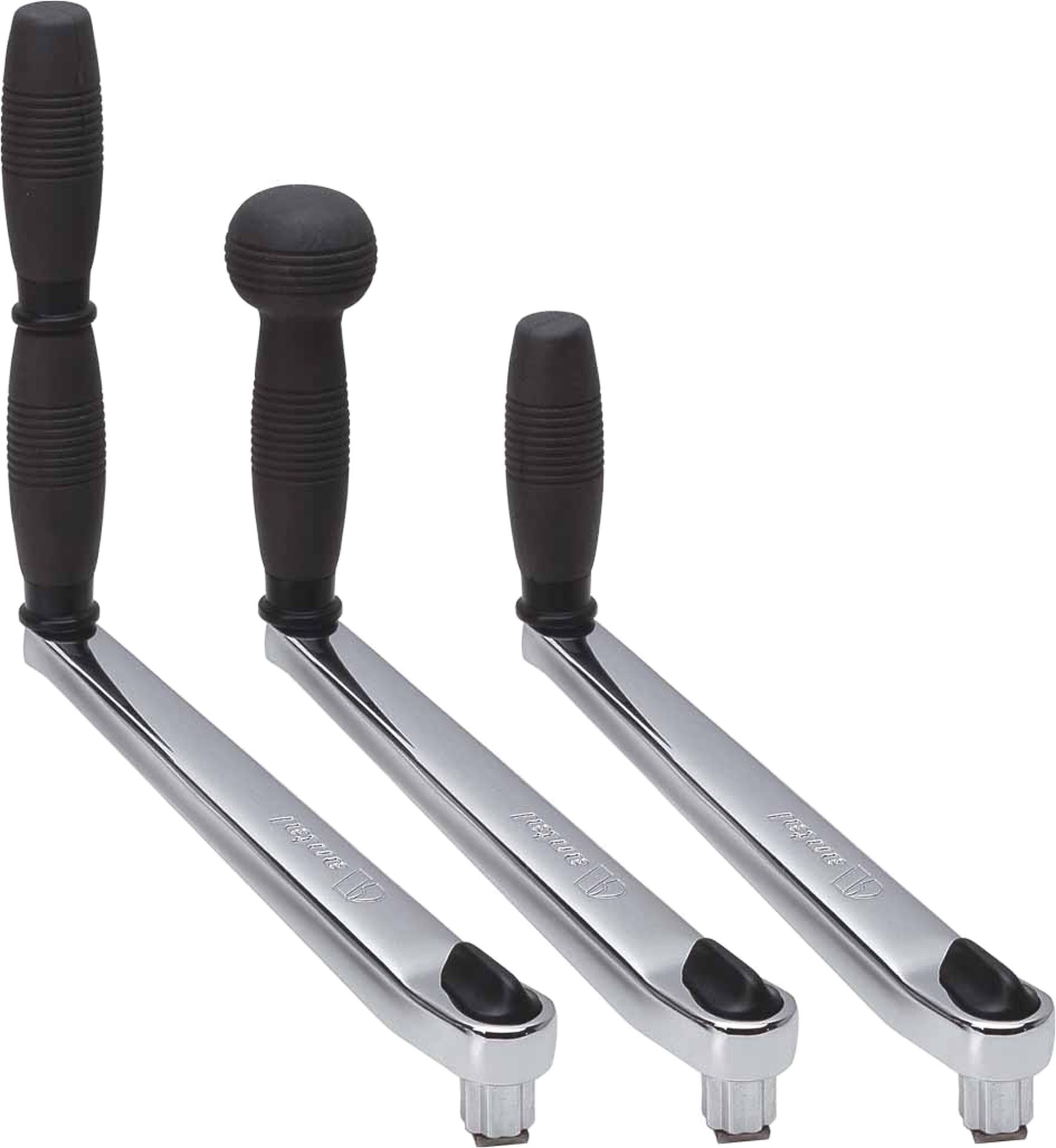 Allpa Verchroomde winchhandel L=250mm gewicht 1 53kg double grip