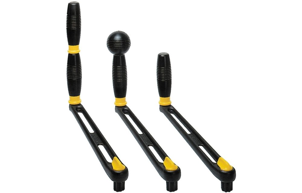 Allpa Aluminium winchhandel L=250mm gewicht 0 54kg double grip