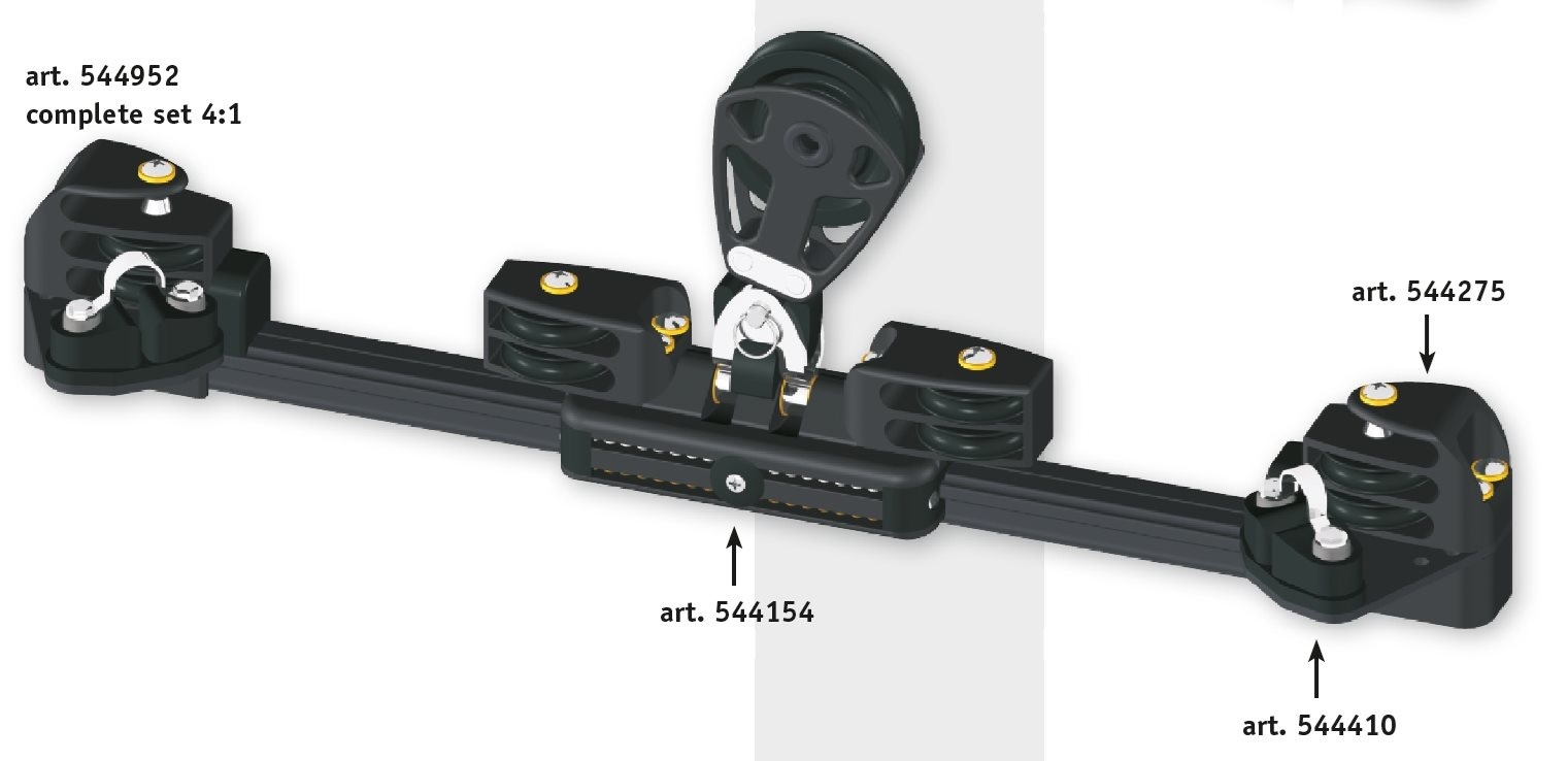 Antal Aluminium kogelgelagerde overloopwagen type 150 (voor reguleerlijn) met keerblokken