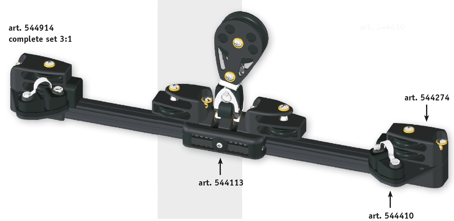 Antal Aluminium eindfitting + keerblok type 110 / 150 (2x)
