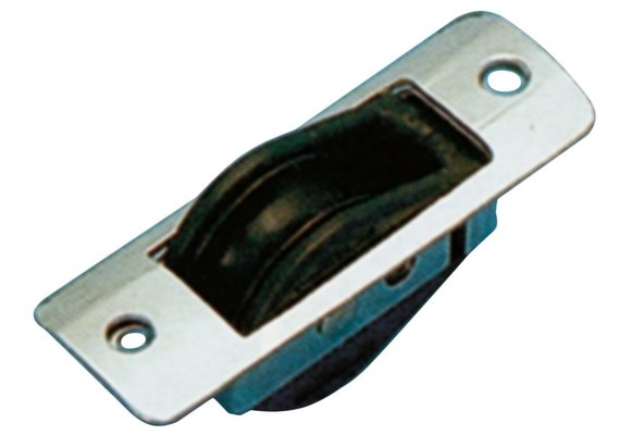 (E) Allpa RVS doorvoerblok enkelschijfs