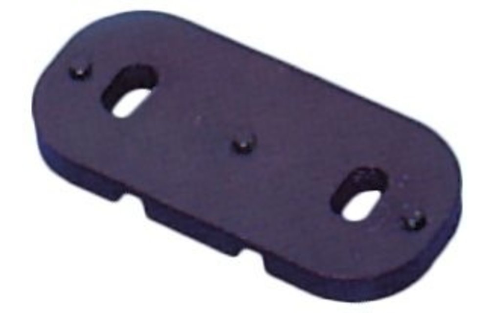 Allpa Kunststof rechte voetplaat voor beugelmontage voor schootklem 253000 / 253200