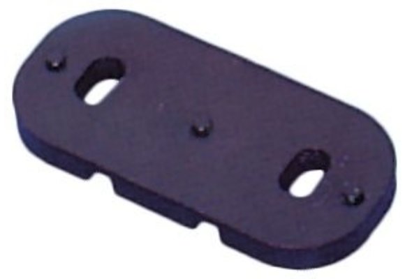 Allpa Kunststof rechte voetplaat voor beugelmontage voor schootklem 253000 / 253200