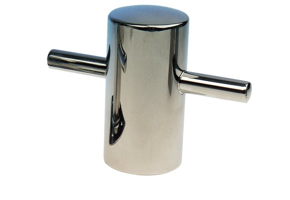 Allpa RVS Bolder lasmontage  Ø100mm  H=195mm  stok 1x75mm + 1x35mm