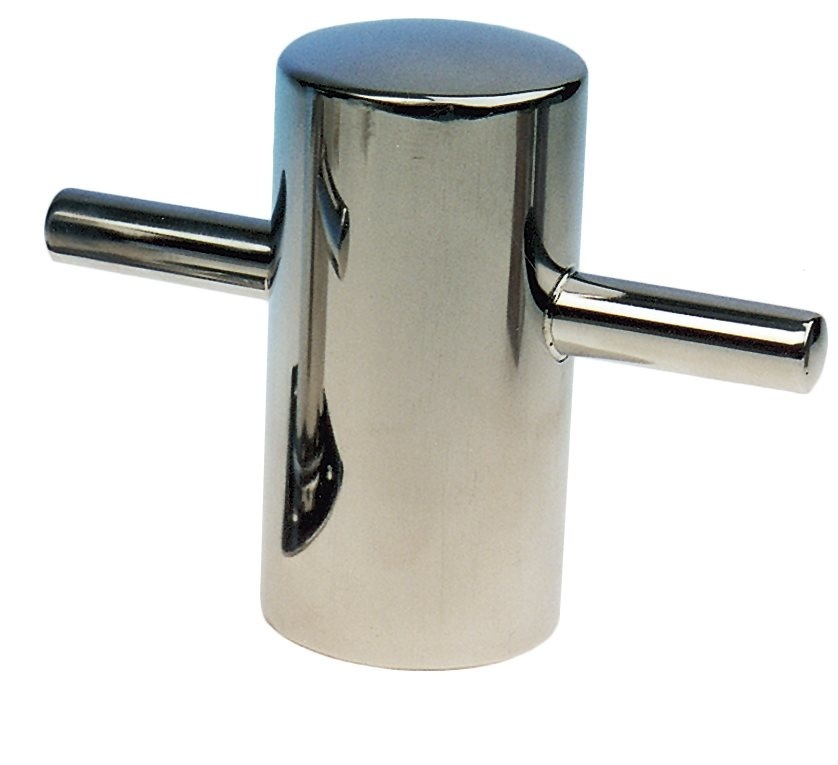 Allpa RVS Bolder lasmontage  Ø100mm  H=195mm  stok 1x75mm + 1x35mm