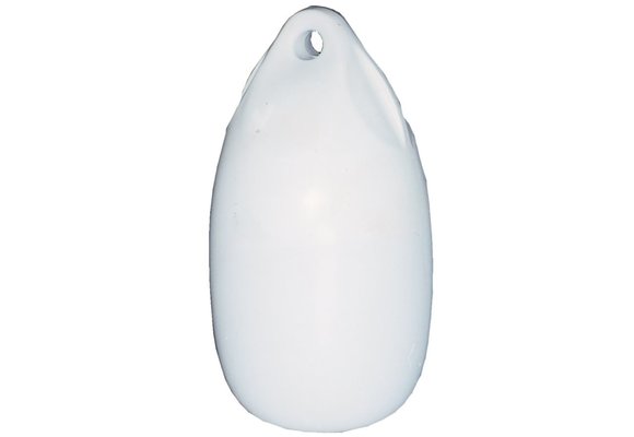 Allpa Fender druppelmodel Dumpy  Ø180mm  L=360mm  wit (maat 2) (opblaasbaar met kogelventiel)