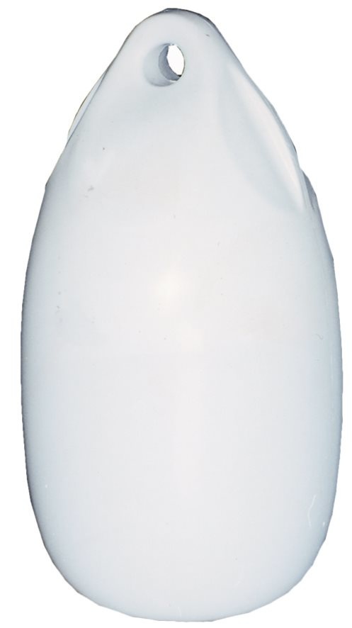 Allpa Fender druppelmodel Dumpy Ø180mm L=360mm wit (maat 2) (opblaasbaar met kogelventiel)