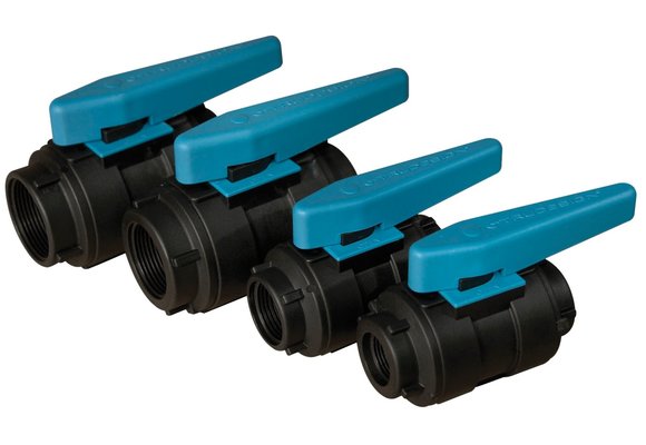 Allpa Kunststof kogelkraan  1/2  zwart