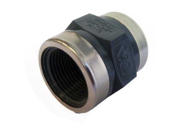 Allpa Kunststof draadsokken  versterkt met RVS ring  3/4 x 3/4  16bar