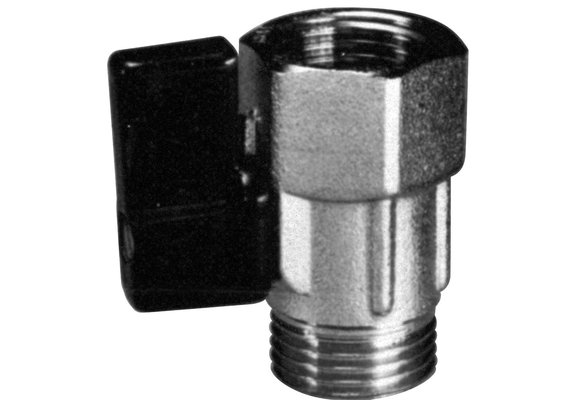 Allpa Messing-verchroomde mini-kogelkranen  1/2  binnen- & buitendraad