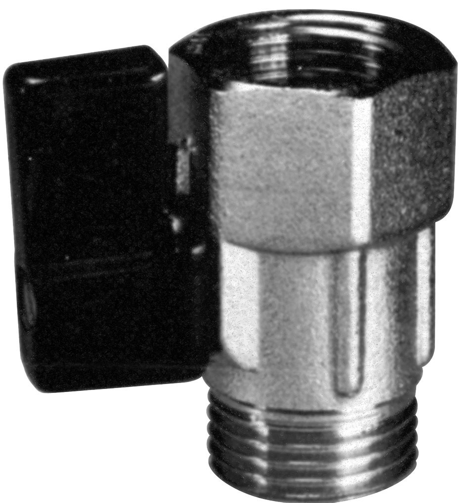 Allpa Messing-verchroomde mini-kogelkranen 1/2 binnen- & buitendraad
