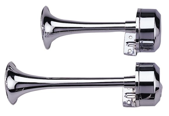 Allpa plastic verchroomde hoorn met RVS voet