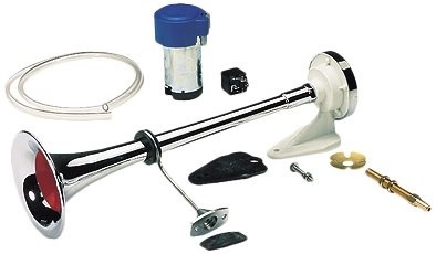 Allpa RVS 1-tonige hoorn met compressor 111dB