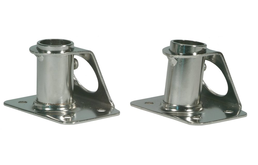Allpa RVS scepterpot 90° voetplaat L=65mm B=70-90mm Ø25mm