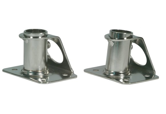 Allpa RVS scepterpot 90°  voetplaat L=65mm  B=70-90mm  Ø25mm