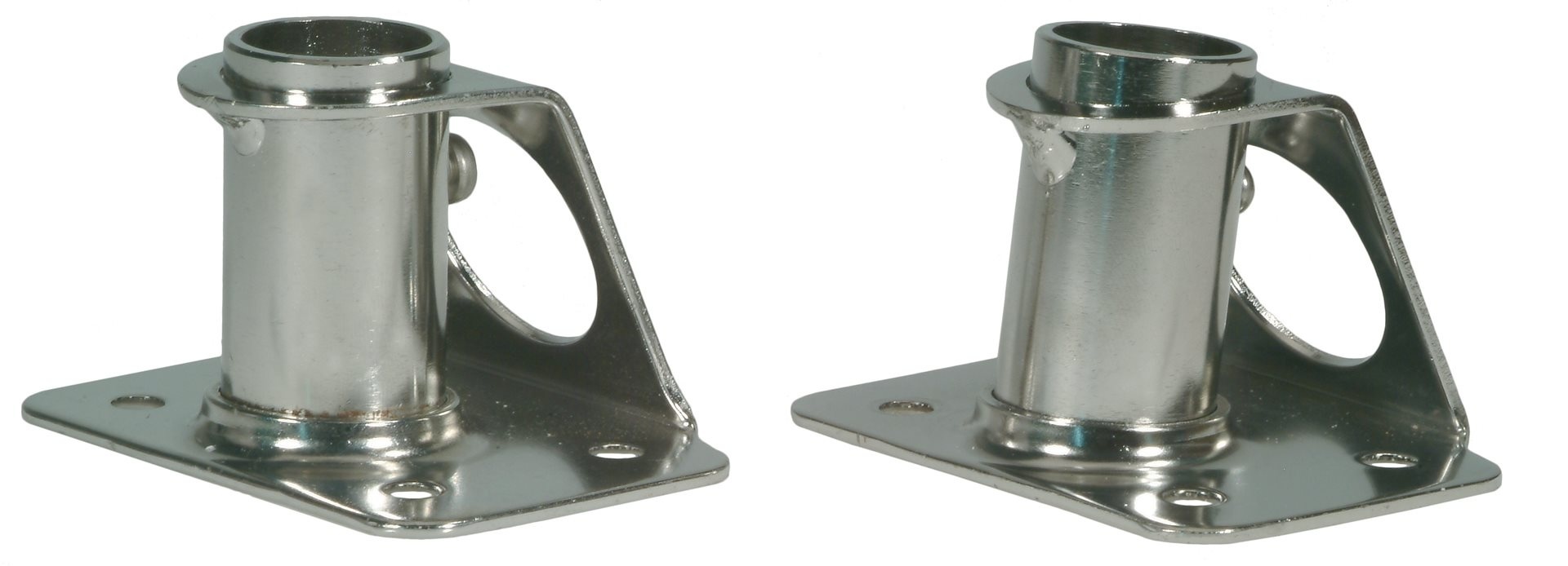 Allpa RVS scepterpot 90°  voetplaat L=65mm  B=70-90mm  Ø25mm