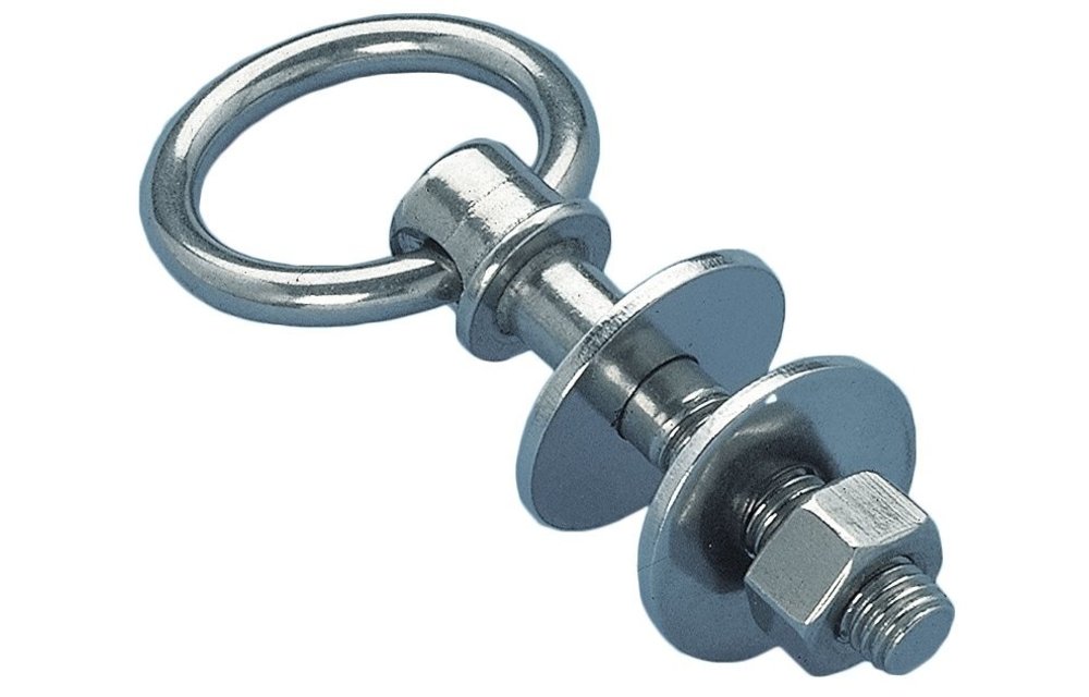 Allpa RVS ringbout met losse ring M-10  L=55mm