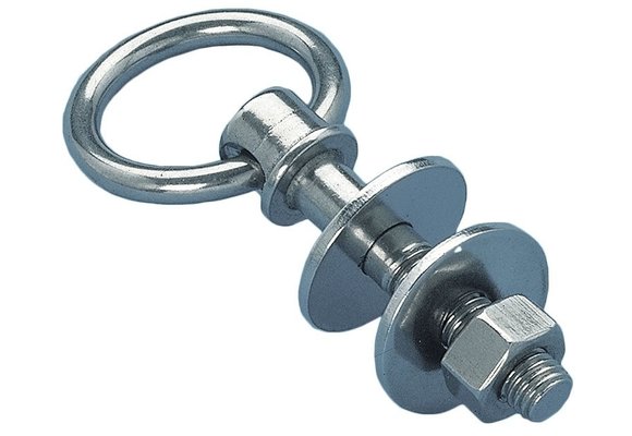 Allpa RVS ringbout met losse ring M-10  L=55mm