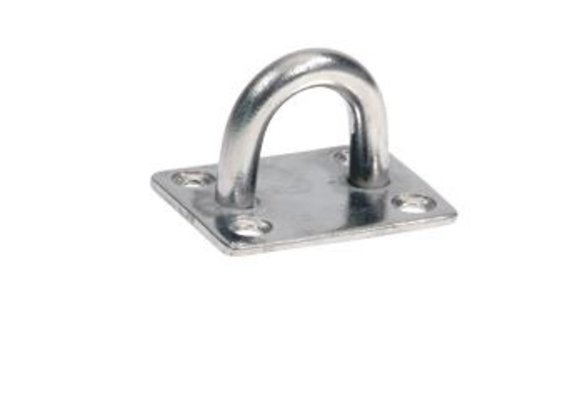 Allpa RVS oogplaat  38 5x48mm  Ø8mm