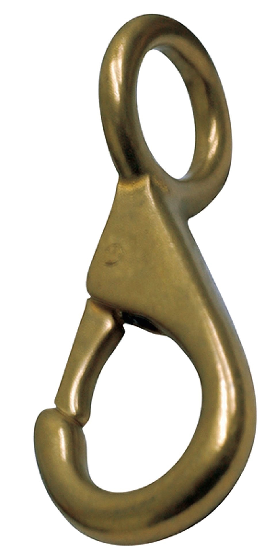 Allpa Messing snaphaak met vast oog  Ø18mm  L=82mm